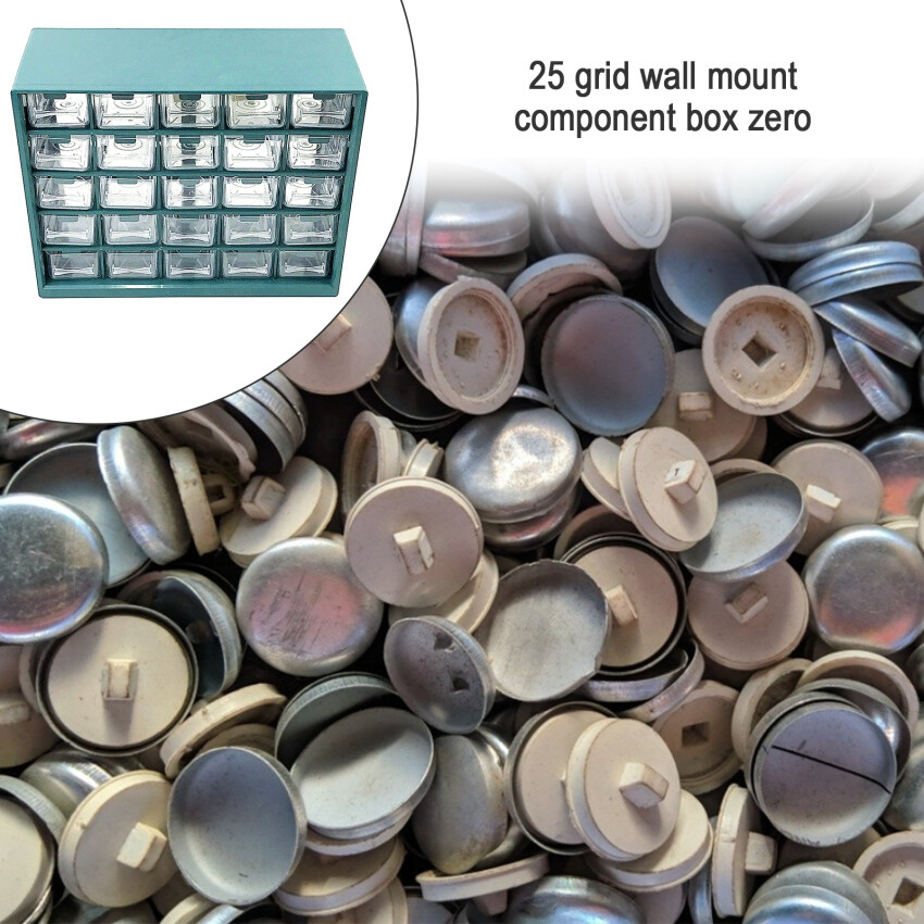 25 Compartment Drawer Parts Box Wall-Mounted Parts Sorting Component Box Drawer Type Warehouse Compartment Storage Rack