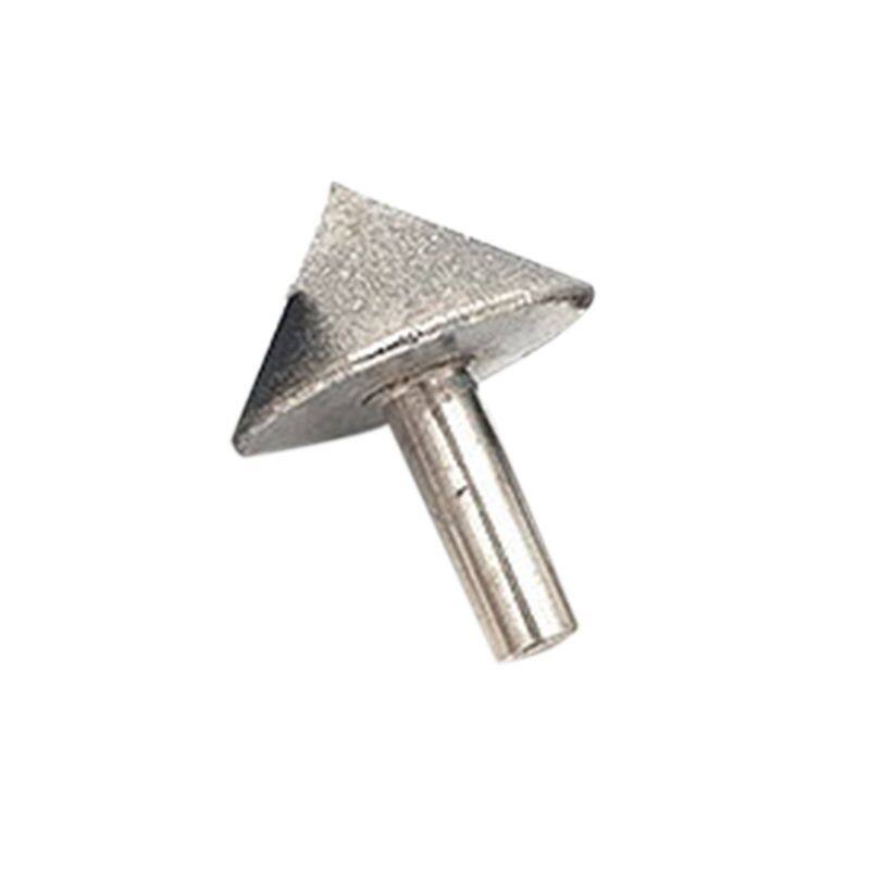 Electroplated Diamond 20-50mm Cone Chamfer Grinding Head Stone Glass Chamfering Head Sanding Tool Accessories