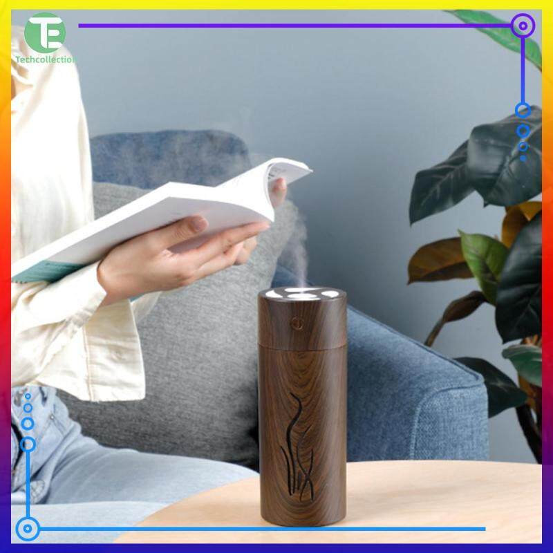 ABS+PP+Silicone Mute USB Home Humidifier w/ Light Wood Grain Portable Mist Maker Aroma Diffuser Singapore