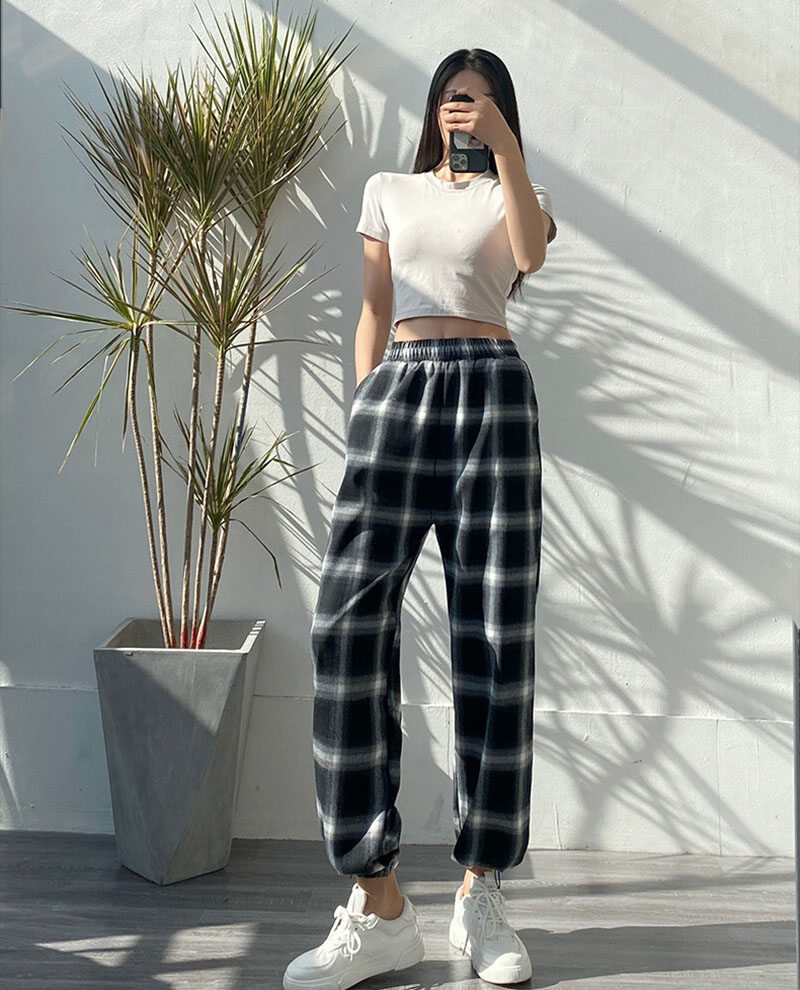 IELGY loose high waist Black and white 