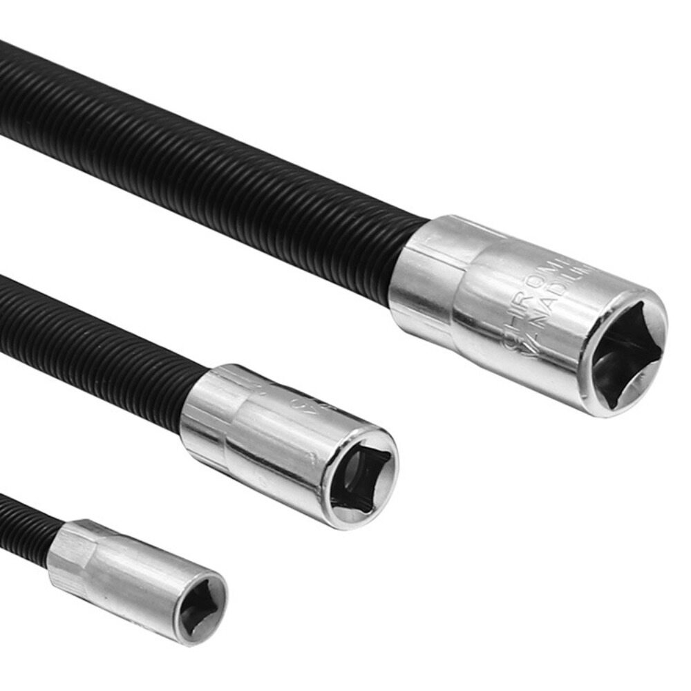 MICANGP 1/4 3/8 1/2 Socket Extension Rod Workshop Tool Ratchet Wrench Extender Power Tools Flexible Extension Rod Extension Connective Rod Drive Socket Extension Bar Adapter Drive Adapter