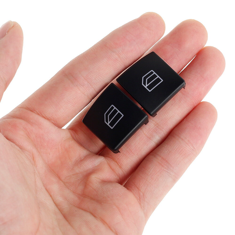 2pcs Driver Window Switch Button Cover for Mercedes-benz C-class (w204) 2008-2012/mercedes-benz E-class (w212) 2010-2012/mercedes-benz Glk-class (x204) 2009-2012 Car Parts Window Switch Button Cover