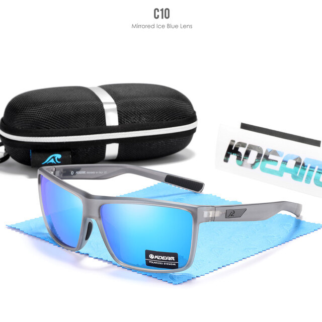 KDEAM Scratch Resistance Sunglasses Men Polarized 100 UV Protection