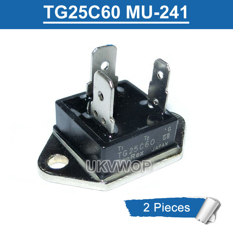2pcs tg25c60 mu241 tg 25c60 mu-241 25a/600v isolated triac new original