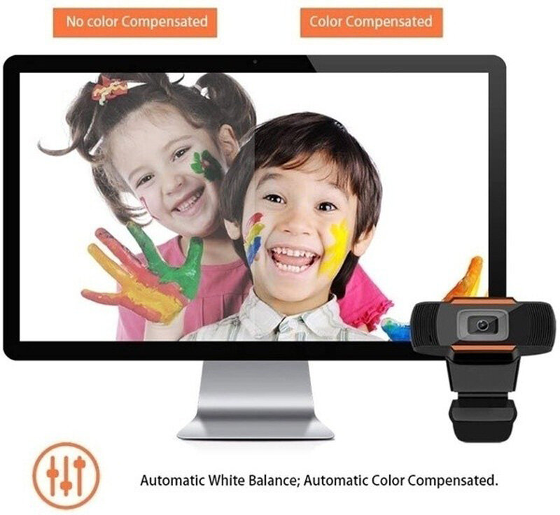 mini Built-in Mic Webcam Web Camera HD 1080P Cam Digital Video Webcamera with CMOS Image for Computer PC Desktop Laptop Portable