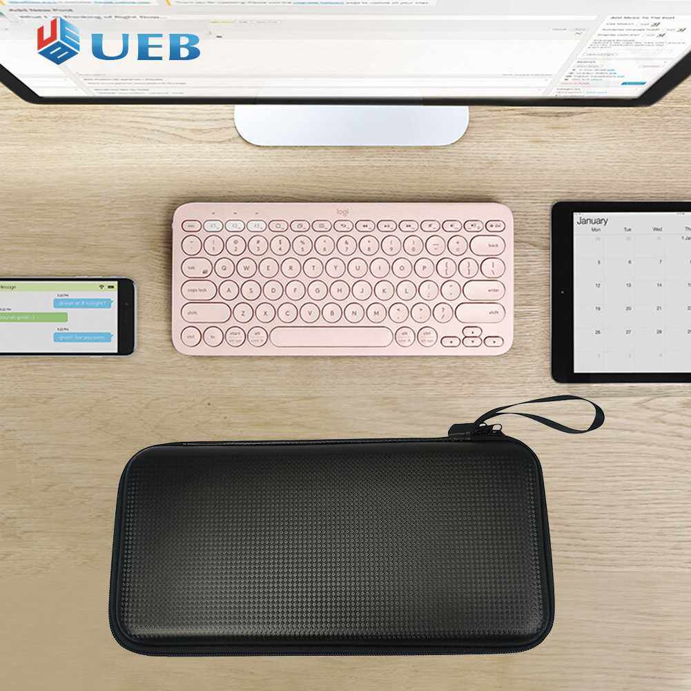 Waterproof Carrying Pouch with Hand Rope Hard EVA Wireless Keyboards Case Shock Proof Keyboard Protection Bag Dust Proof for Apple Magic Keyboard