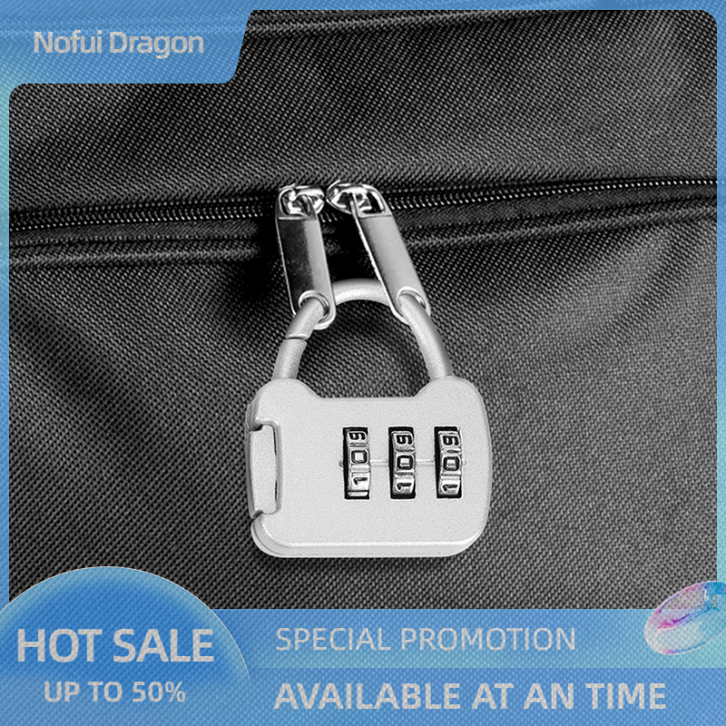 Nofui Combination Password Lock Portable Travel Luggage Case Security Lock Padlock