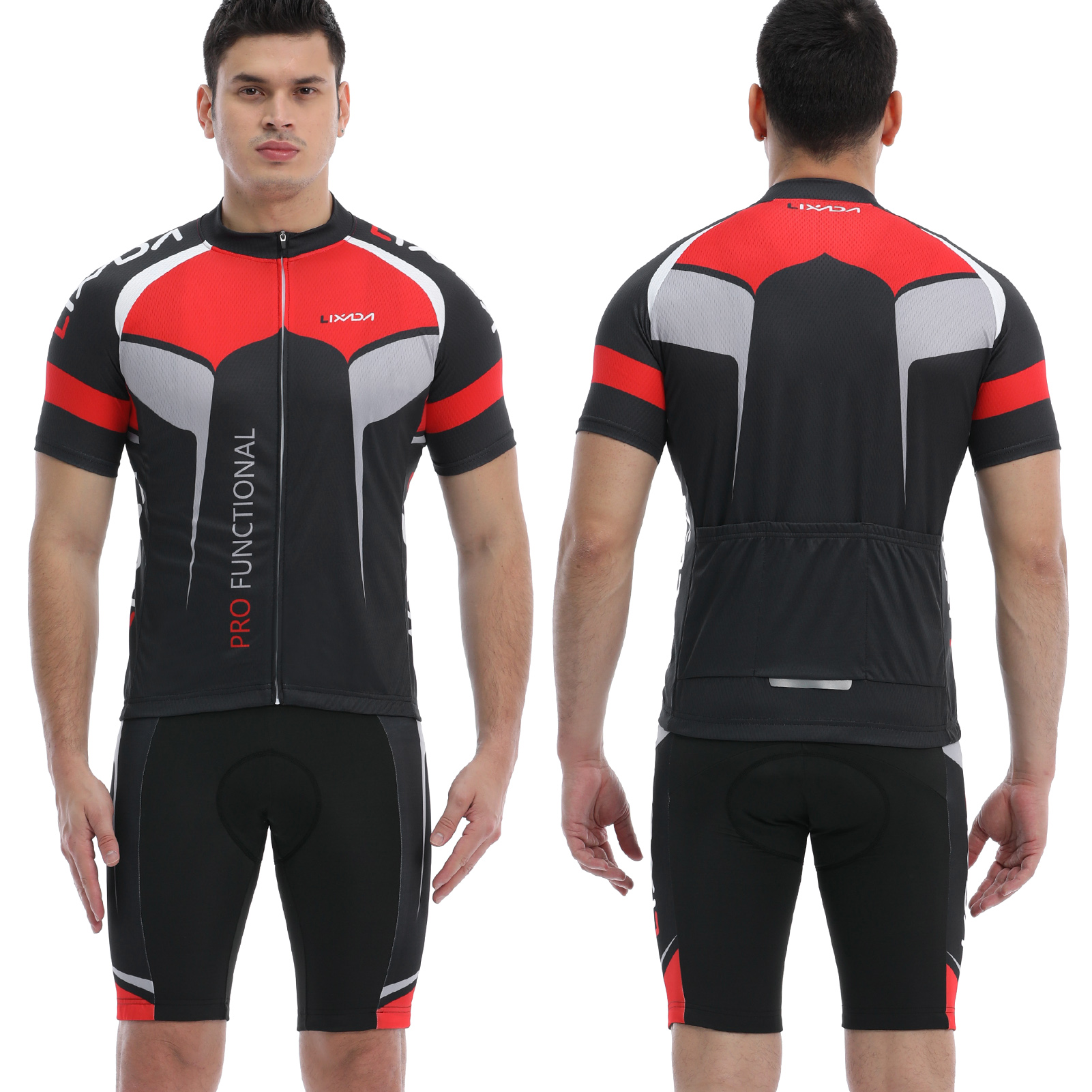 Men's Cycling Jersey Short Sleeve - Team Design, Breathable & Quick Dry Fabric For Road Biking