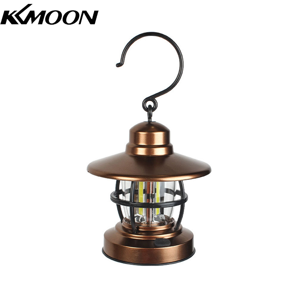 KKmoon Outdoor Camping Light Vintage Lantern LED Campsite Lamp Waterproof for Camping Tent Fishing Courtyard