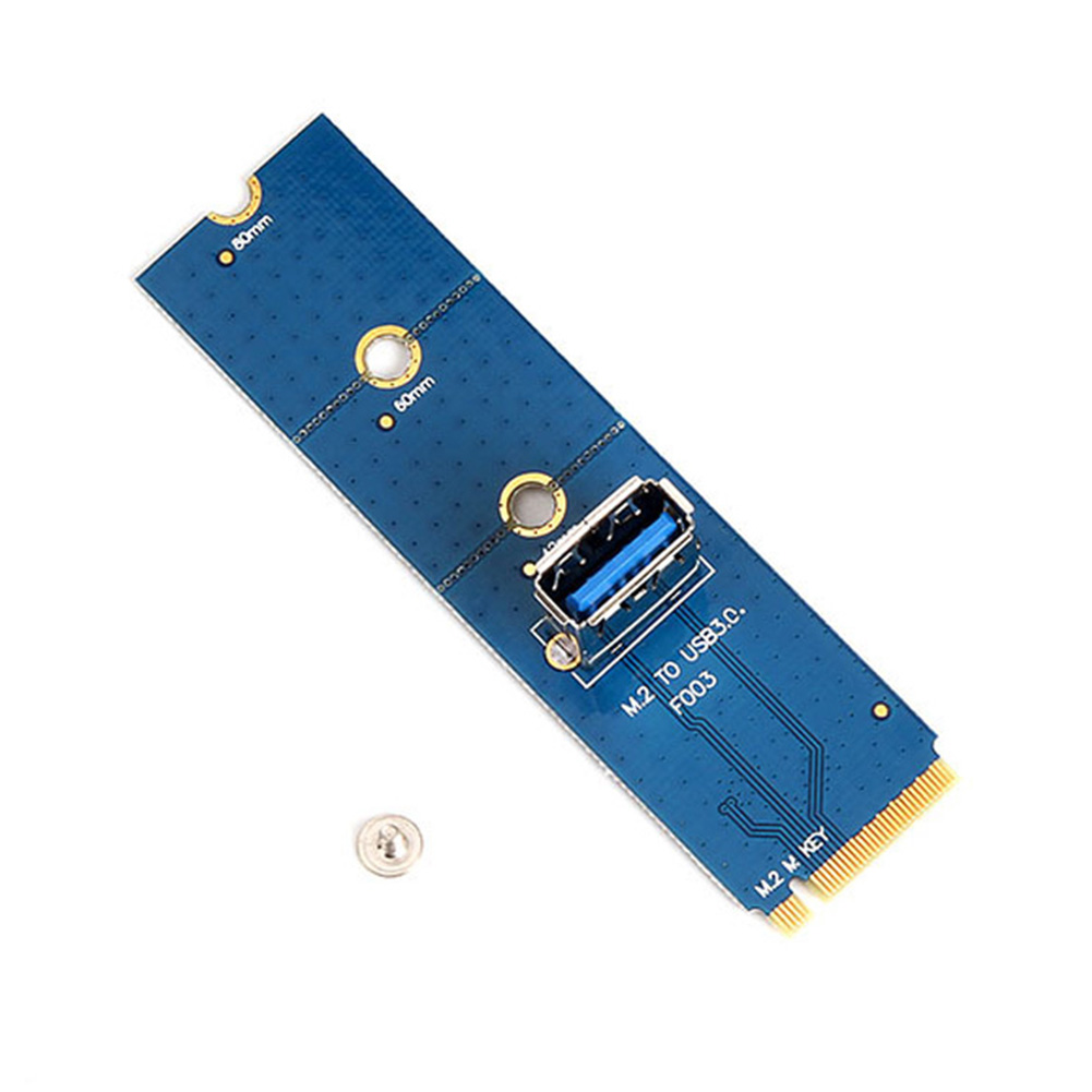 Computer M.2 to USB 3.0 Converter for BTC Miner PCI-E X16 PCI Express Riser Card