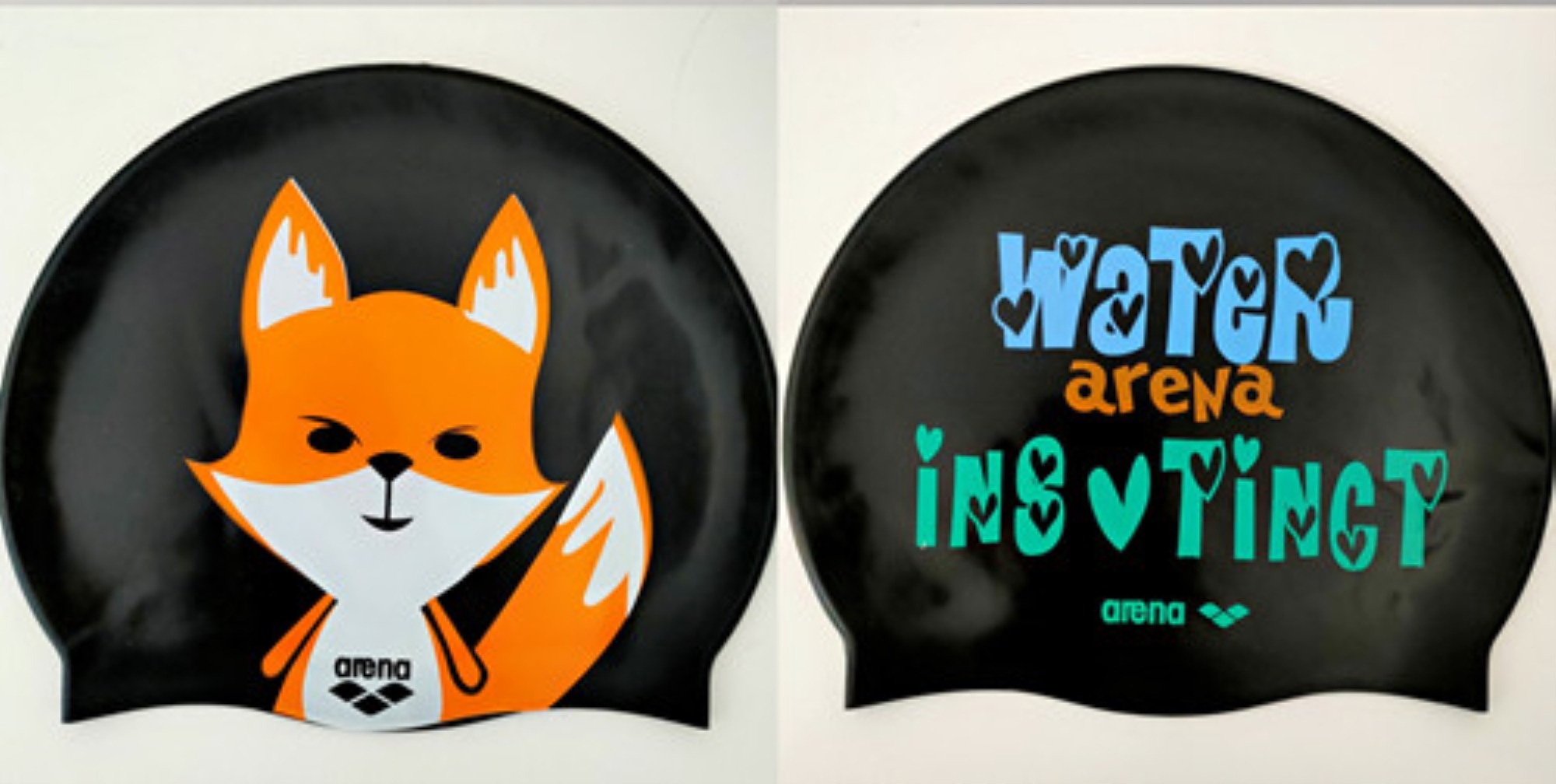 Arena Arena Swimming Cap Men's and Women's Silicone Waterproof Earmuffs Headphones Printed Professional Swimming Equipment