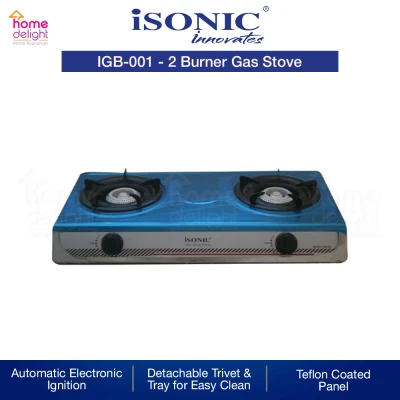 Isonic Stainless Steel Gas Stove (S/S) [ IGB-001 / IGB001 ]