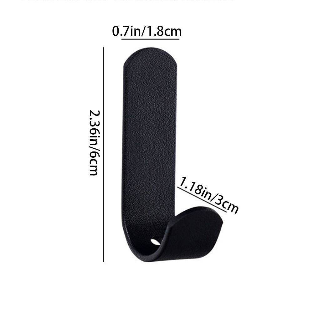 DUGENT 1Pcs Multi-purpose Storage Rack Wall Mounted Punch-Free J-shaped Kitchen Bathroom Accessories Wall Organizer Cloth Hanger Key Holder Hook Towel Rack