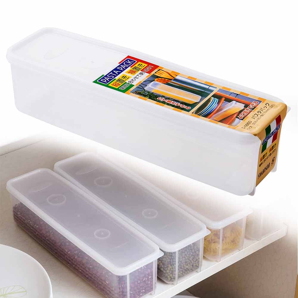 CNMF 1pcs Pasta Storage Box Kitchen Plastic Food Sealed Box Stackable Noodle Container