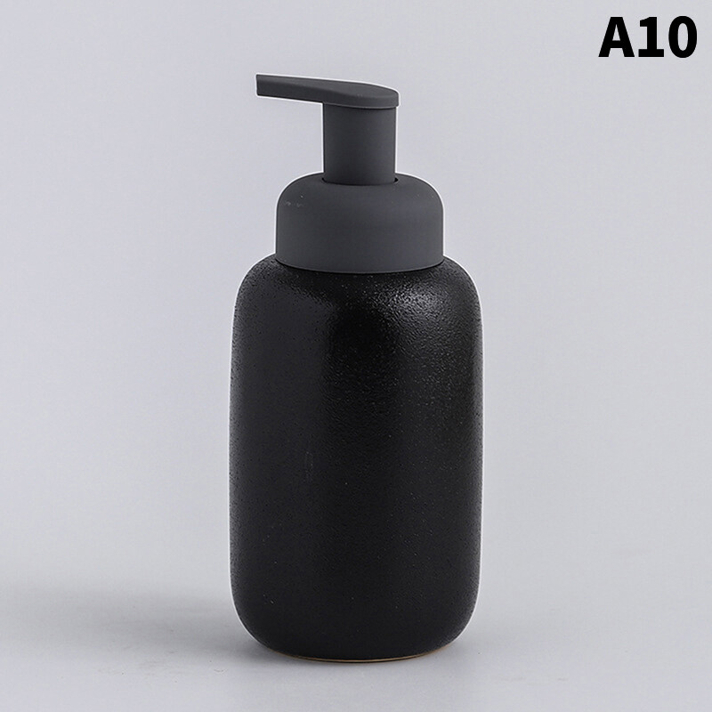 Ceramic Liquid Foam Soap Dispenser Portable Pump Bottle Bathroom Accessories