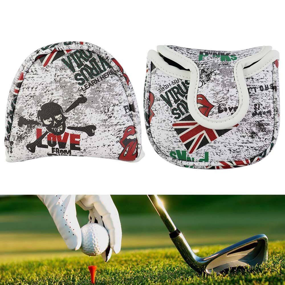 SPORTSNICE Golf Putter Durable Protective Cover Golf Training Equipment Protector Case PU Leather ic Closure Golf Mallet Putter Cover Golf Head Cover Putter Headcover Golf Putter Cover