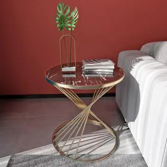 end table with light