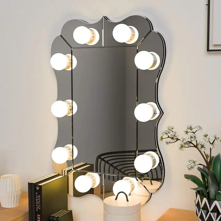 Iflashdeal Mirror Lights Vanity Light Make Up Led Lamp Kit Makeup Hollywood Style Lighting Fixture Strip Bulb