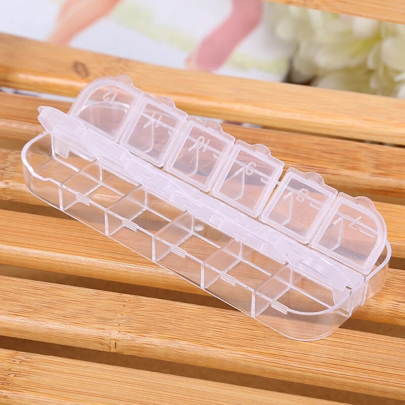 Hộp Đựng Đồ Trang Sức Đá Quý Trong Suốt 12 Ô Hộp Rỗng Bằng Nhựa Tách Rời Hộp Trưng Bày Bông Tai