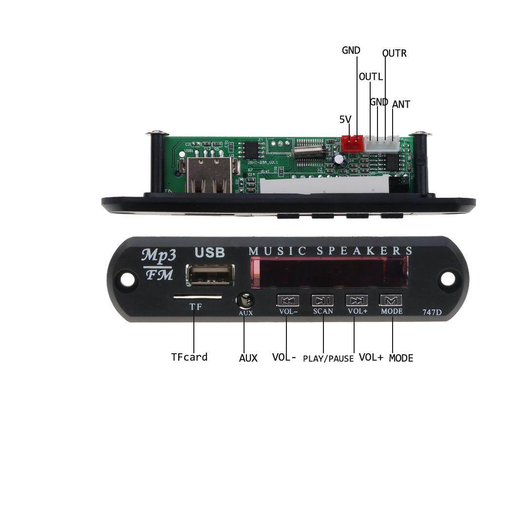 DC 5V 12V MP3 Player Decoder Board USB 3.5MM AUX MP3 Audio Module Receiver Support MP3 WAM WAV For Car Music Speaker With Remote Control（No Bluetooth）