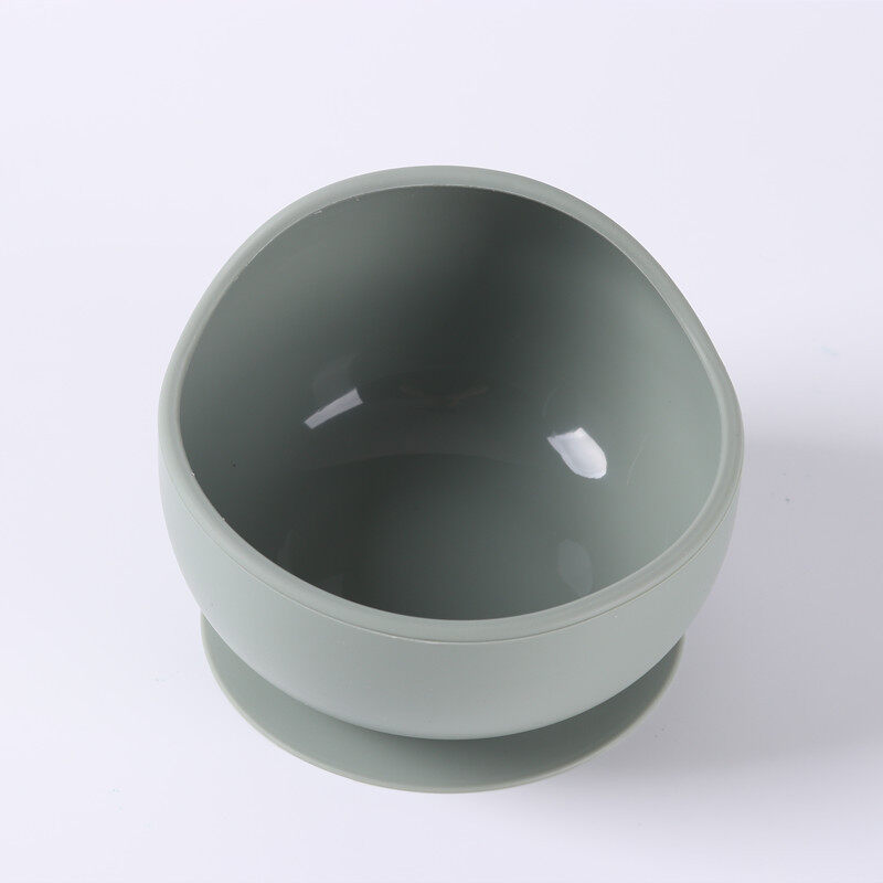 HS Children's silicone sucker bowl feeding tableware Infant anti-skid training eating bowl
