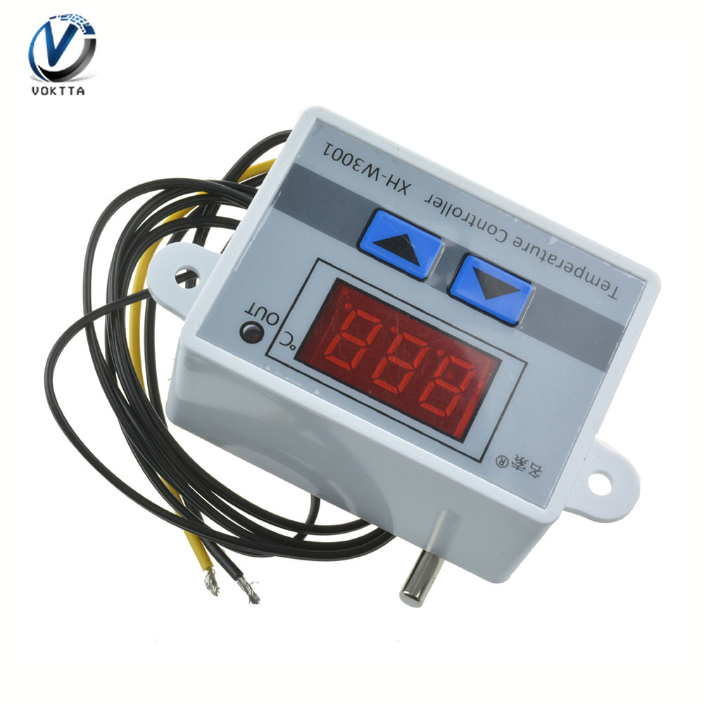 Bộ Điều Chỉnh Nhiệt Độ Kỹ Thuật Số VOKTTA, XH-W3001 Chính Hãng, Điều Chỉnh Nhiệt Độ W3001 110V 220V 12V 24V, Máy Ấp Trứng, Điều Khiển Nhiệt Độ, Nhiệt Kế, Điều Khiển Nhiệt Độ, Công Tắc Dò