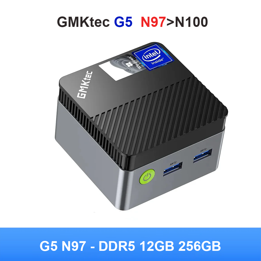 12GB RAM Mini Desktop GMKtec NucBox G5 Mini PC - Intel 12th Gen