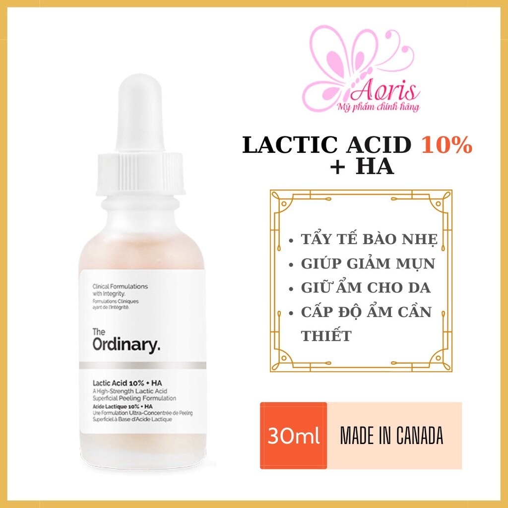 Tinh Chất Làm Sáng Da Lactic Acid 10% + Ha - The Ordinary