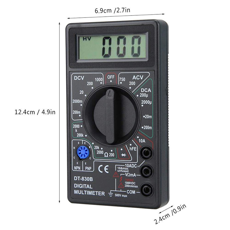 [Hàng Có Sẵn] KIPRUN Đồng Hồ Vạn Năng Kỹ Thuật Số LCD AC/DC, Vôn Kế Ampe Kế 750/1000V Máy Kiểm Tra Ohm Đồng Hồ Cầm Tay An Toàn Cao Đồng Hồ Vạn Năng Kỹ Thuật Số