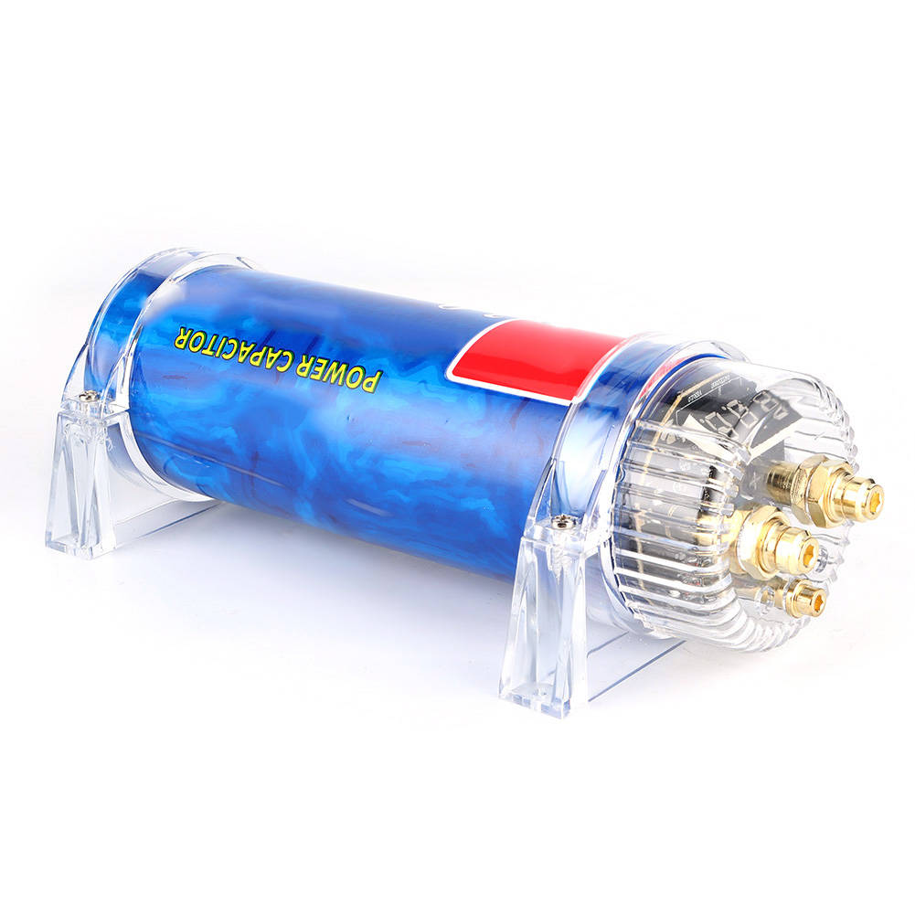 【Siêu bán】Bộ Khuếch Đại Tụ Điện Âm Thanh Xe Hơi Farad 3.0 Bộ Điều Chỉnh Bộ Ổn Định Phụ Tùng Ô Tô Sửa Đổi Màu Xanh Dương
