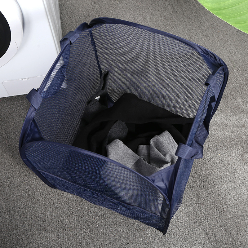 TF Mesh Pop Up Dirty Laundry Basket Hamper Foldable Laundry Basket with Durable Handles Clothes Storage Baskets Laundry Basket