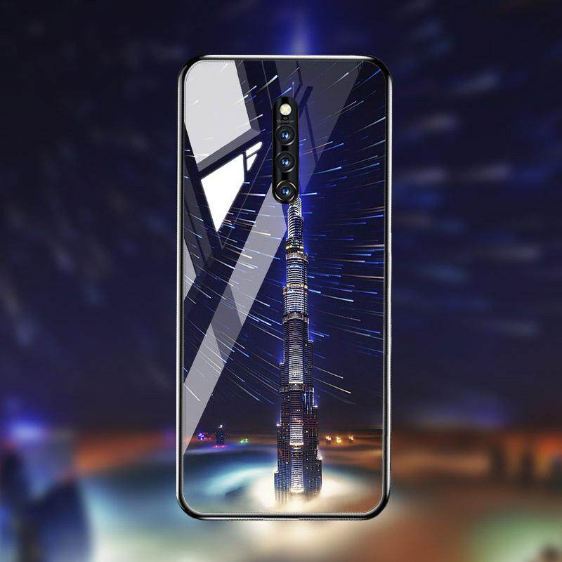Luxurious Stained Glass Phone Cases For vivo X27 Pro 6.7 inch Cover Clear Case Shockproof Protective Back Houisng