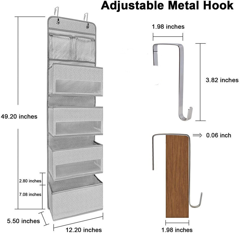 [Hanging bag wall-mounted fabric storage bag wall-mounted storage bag closet door storage storage bag,MSQ wall-mounted storage box multi-function storage bag wall hanging organizer bag For storage, hanging bag, cloth bag, hanging storage bag hanging organizer wall hanging pocket save space for stuffing Hanging bag, storage bag, hanging bag, hanging bag, s,]