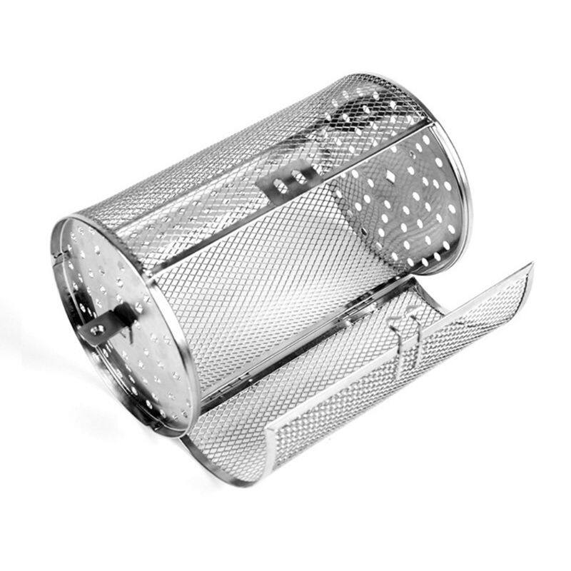 Giỏ lò nướng xiên inox để nướng hạt, máy rang bbq đậu phộng hạt cà phê bộ phận lò nướng, nướng