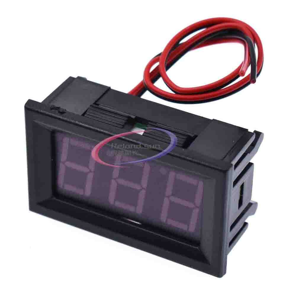 0.56 Digital Voltmeter DC5-120V DC 5V to 120v Digital Voltmeter Voltage Panel Meter For 12V 24V 96V