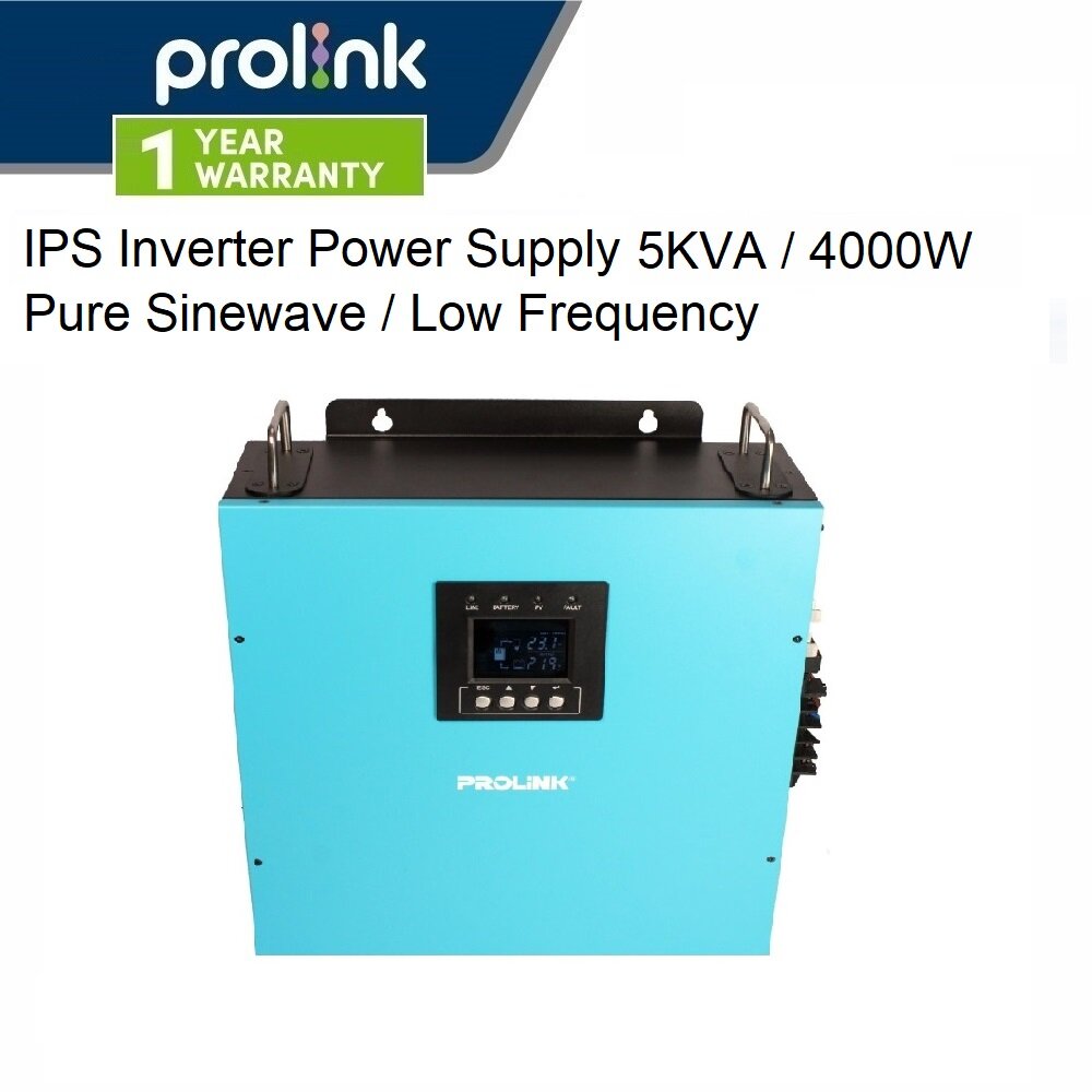 Prolink 5000VA/4000W 48Vdc to 230Vac Pure Sinewave Low Frequency
