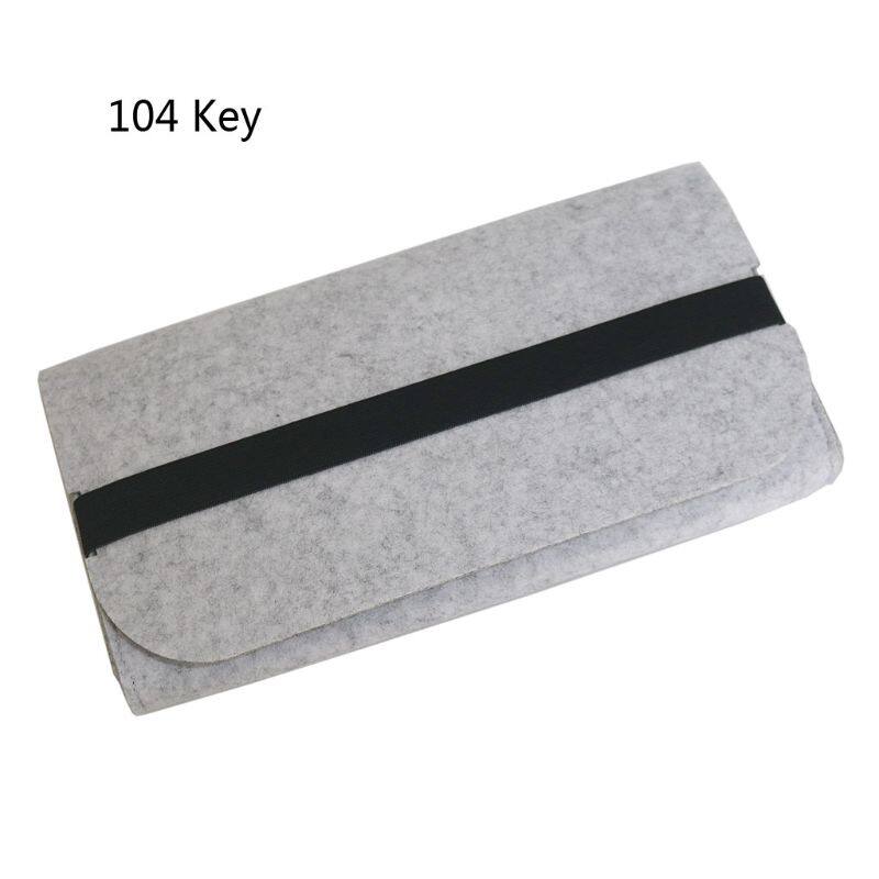 HOT SALE Large Capacity Portable Storage Organizer Felt Practical Elastic Band Durable Pouch Dust Proof Mechanical Keyboard Bag