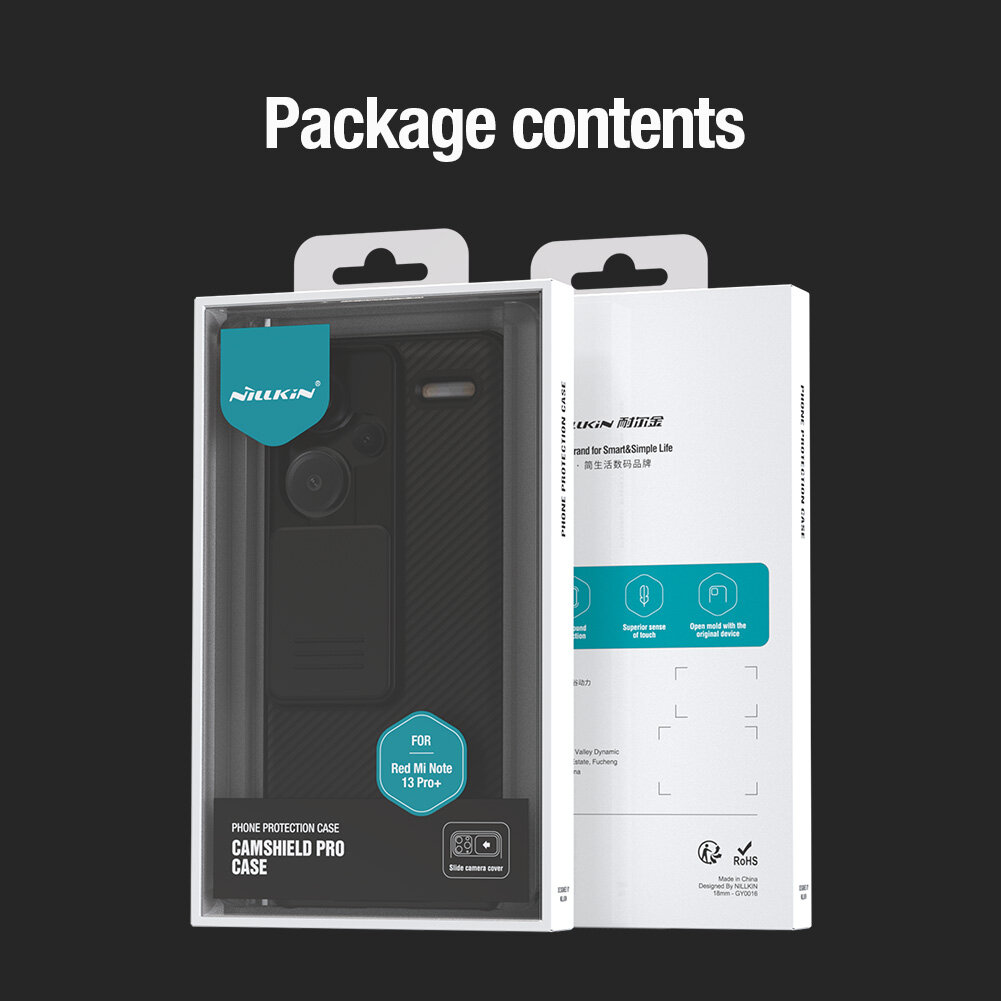 Nillkin for Xiaomi Redmi Note 13 Pro+ 5G Case Camshield Slide Camera Protection Back Cover note13pro+ Casing