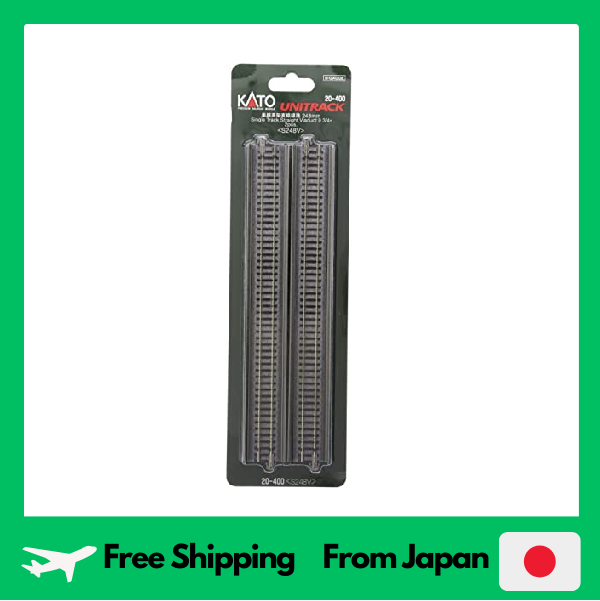Kato n gauge single track elevated straight line 248mm 2pcs. 20-400 model train supplies