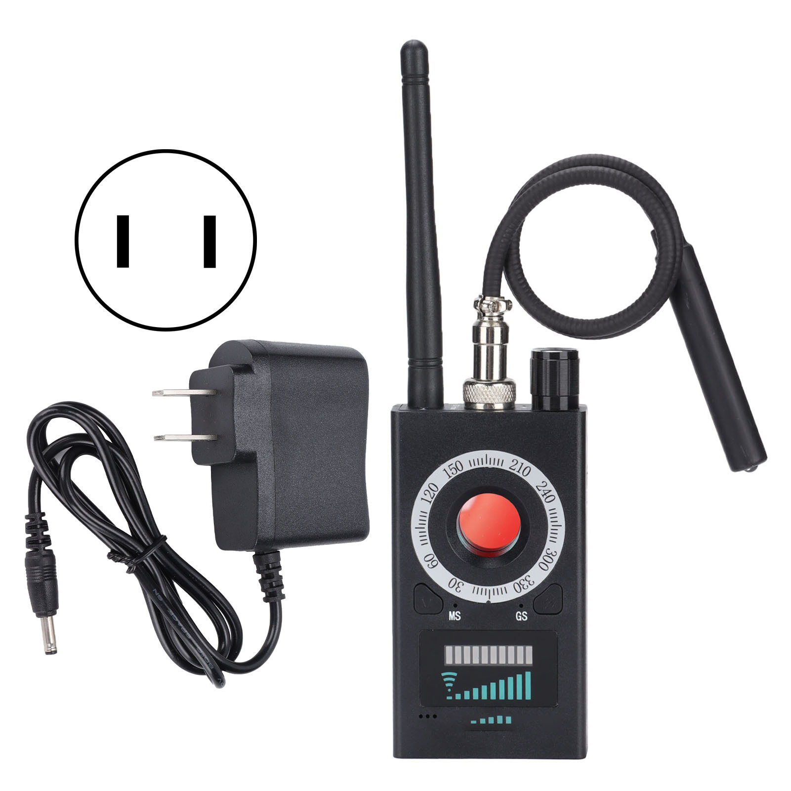 K-18เครื่องตรวจจับกล้องซ่อนป้องกันการสอดแนมแบบพกพาและช่วงตรวจจับกว้าง