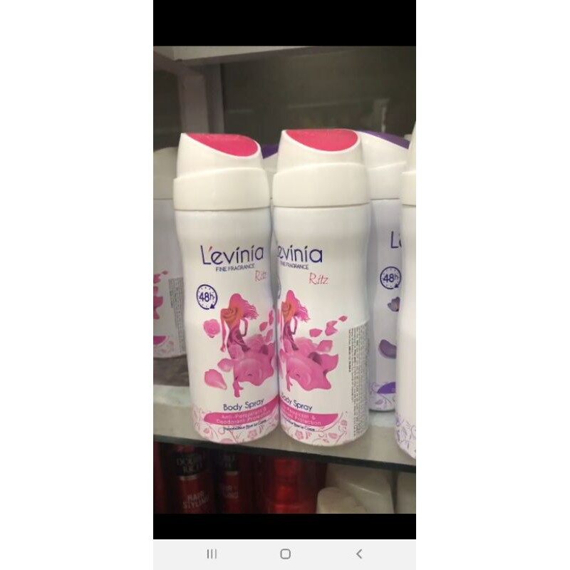 Xịt khử mùi levinia 200ml ( mầu hồng )