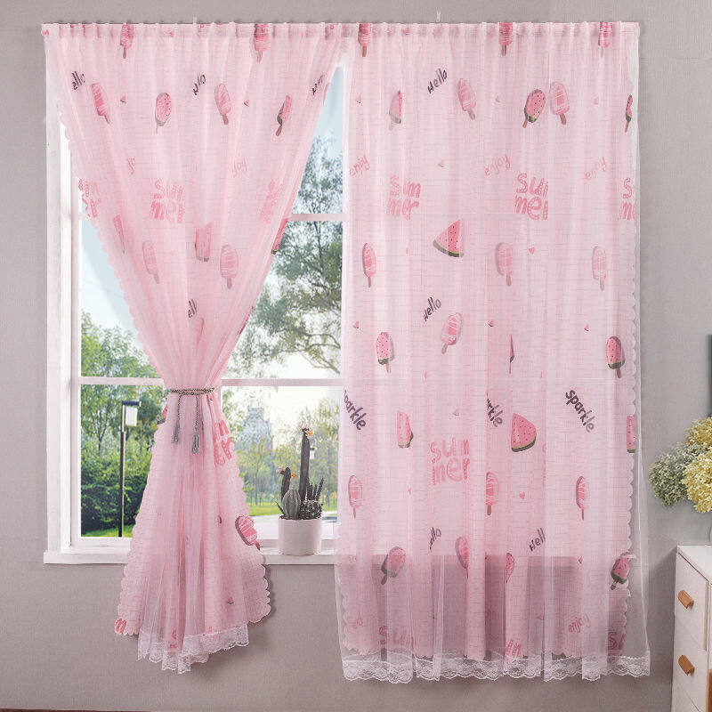 Rèm Velcro Đơn Giản Cho Gia Đình, Không Đục Lỗ Cài Đặt Tấm Che Nắng Phòng Ngủ Loại Dán Tấm Che Cửa Sổ Nhỏ Cho Thuê Phòng Vải Ngắn