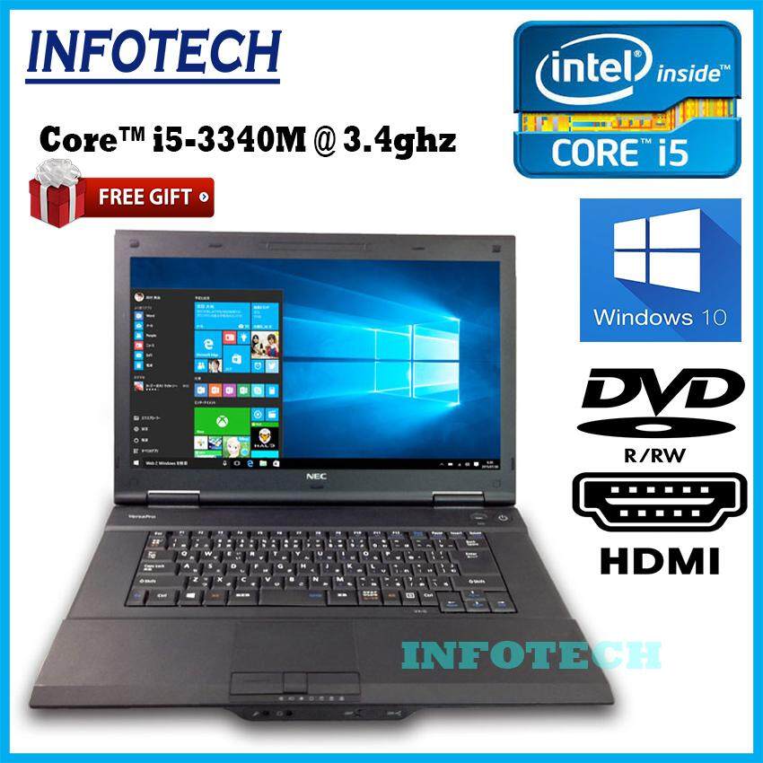 Nec VK27 intel core i5 3340M 3rd gen 8gb or 4gb ram 320gb hdd dvd hdmi usb3.0x4 4gb laptop notebook 15.6 ~ refurbished Malaysia