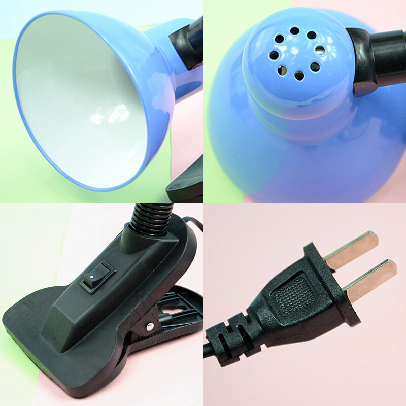 XMDS Led Desk Lamp Metal Clip Bedside Learning Desktop Reading Night Light