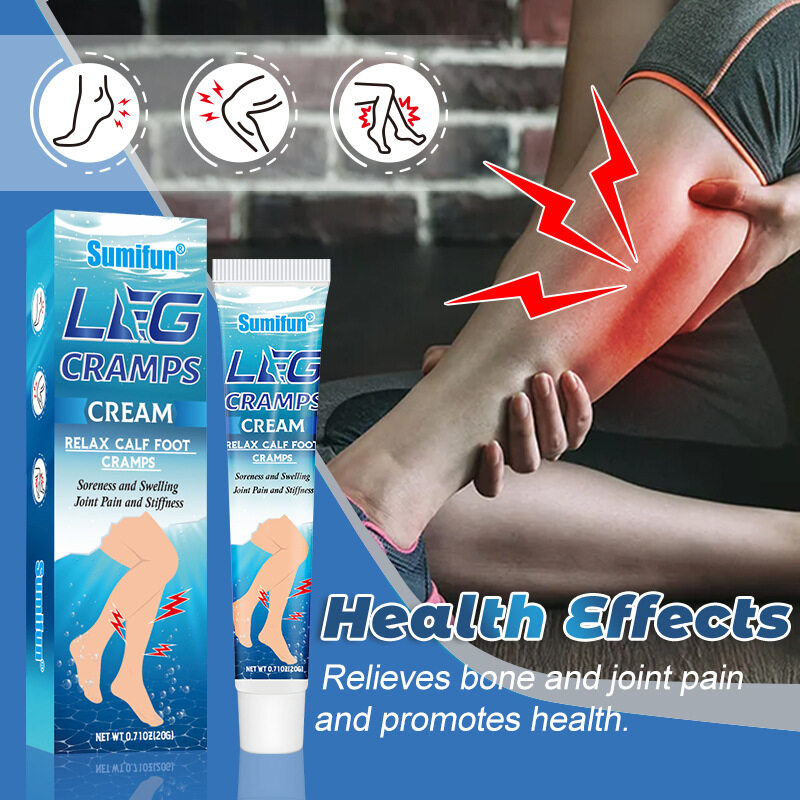 20G Leg and Foot Cramp Cream Cramp Cream Muscle Soreness Relief Lymph ...