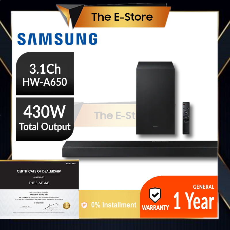Samsung HW-A650 3.1 Ch Soundbar 