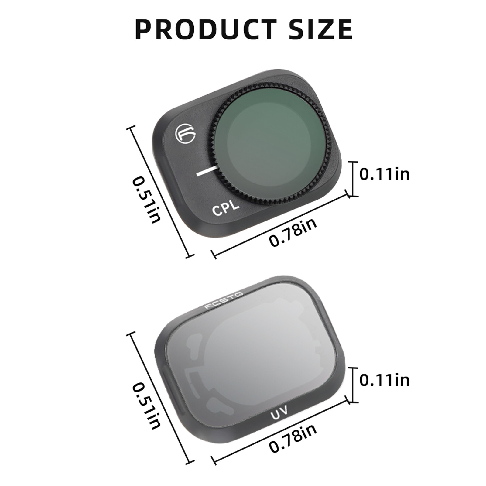 Kính Lọc Quang Học PL Điều Chỉnh Được Cho DJI Mini 3 Pro Kính Lọc CPL ND8/16/32/64