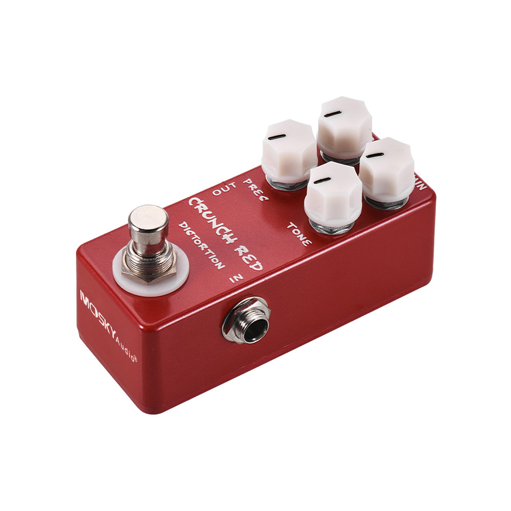 [ammoon]quà bí mật MOSKYAudio CRUNCH RED Distortion Guitar Effect Pedal Full Metal Shell True Bypass