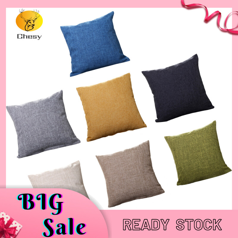Square Pillow Case Modern Simple Solid Color Throw Pillow Cover Home Decorative Pillowcase (40 X 40cm)