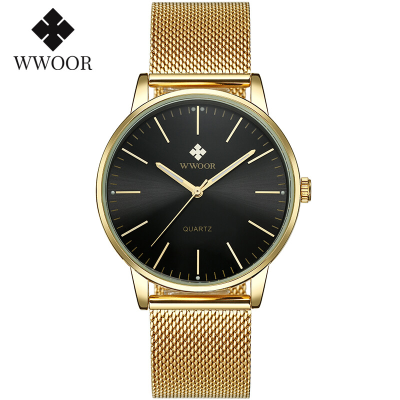 WWOOR Men Watch Waterproof Newest Original Luxury Formal Sports Watches For Men With Free Box - 8832